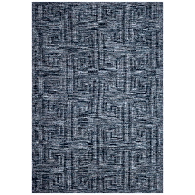 Liora Manne Soleil Maize Indoor/Outdoor Rug - 1'11" x 7'6" - Navy