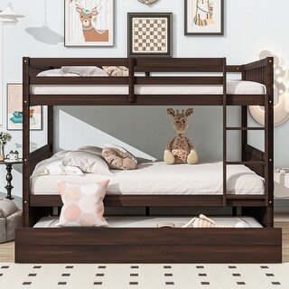 Full Over Full Bunk Bed with Twin Trundle