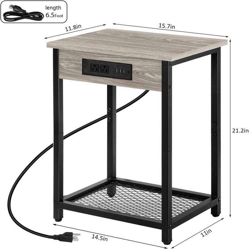 Nightstands with Charging Station