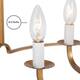 Lora French Country 4-light Drum Chandelier Mid-century Modern Wagon ...