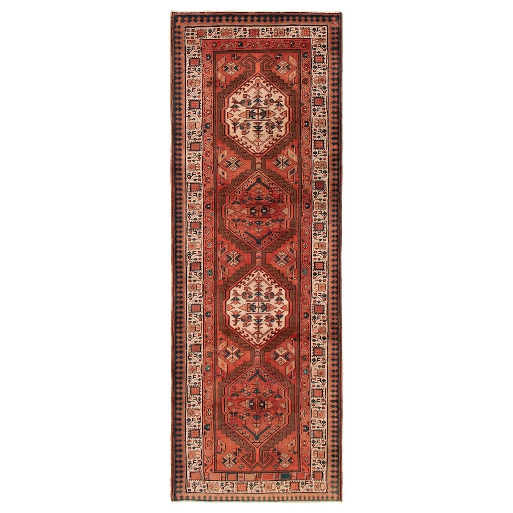 ECARPETGALLERY Hand-knotted Konya Anatolian Copper Wool Rug - 3'7 x 10'3
