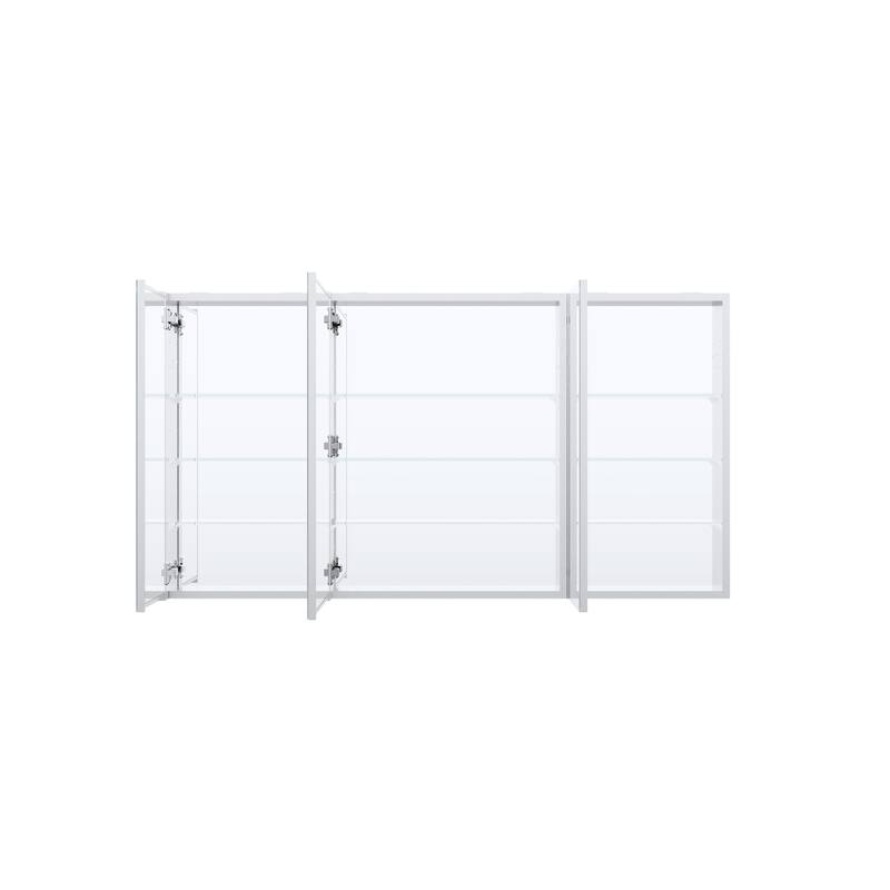 56''/64''W X 30''H Recessed Or Surface Wall Mount Bathroom Medicine Cabinet With Adjustable Glass Shelves