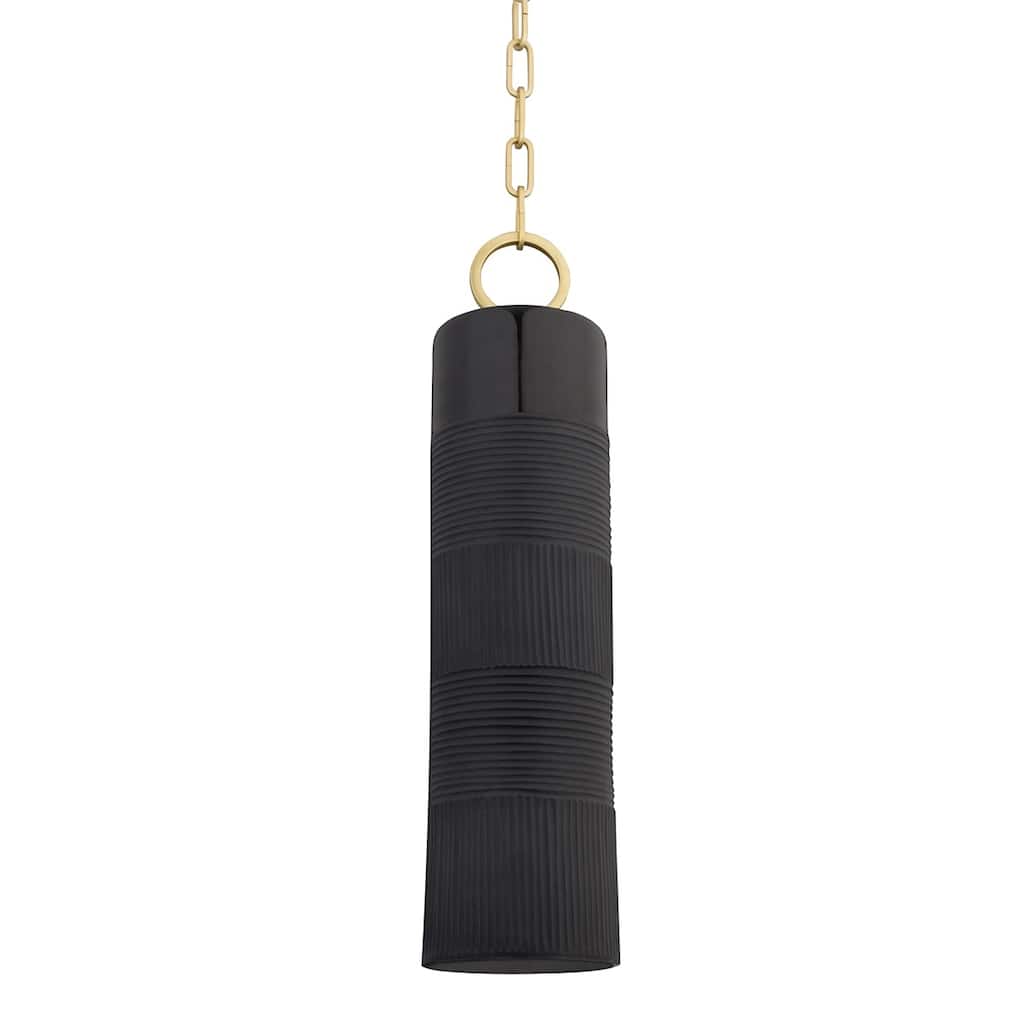 The Curated Nomad Pulgas 1-light Aged Brass Pendant