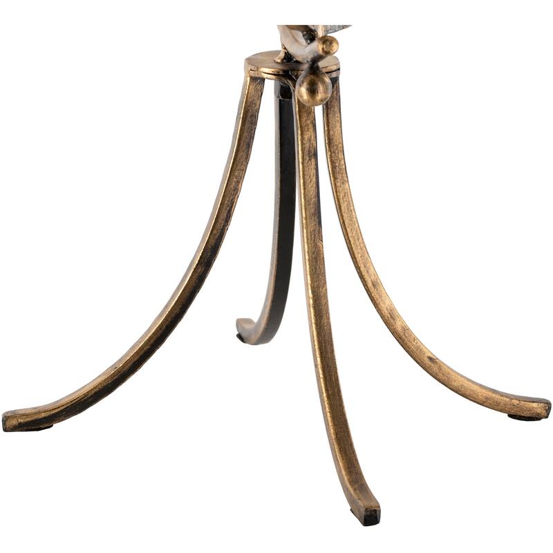 Luisa Antiqued Metal & Glass Orbital Decorative Object - 19" x 12" x 29"