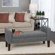 preview thumbnail 2 of 13, Carson Carrington Borg Charcoal Fabric Storage Bench Settee Charcoal