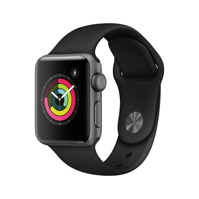 Apple Watch Series 3 38mm - GPS Only Space Gray Aluminum Case Black