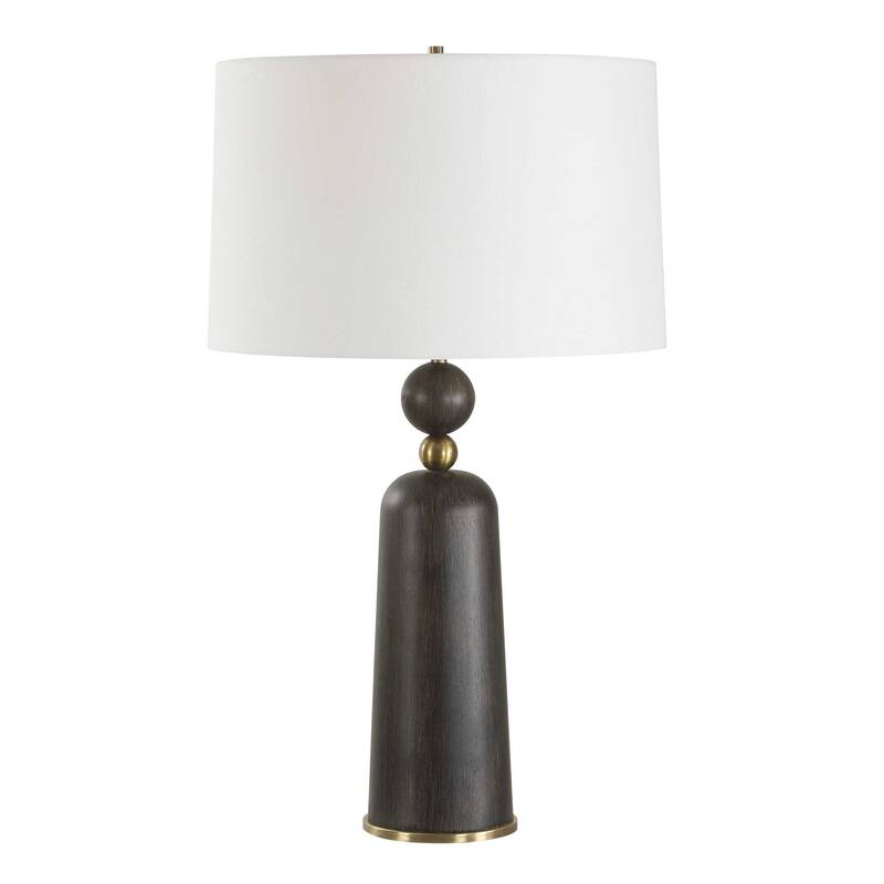 Uttermost McQuinn Dark Walnut Table Lamp - N/A