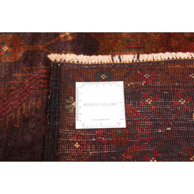 ECARPETGALLERY Hand-knotted Teimani Dark Navy, Dark Red Wool Rug - 3'9 x 6'2