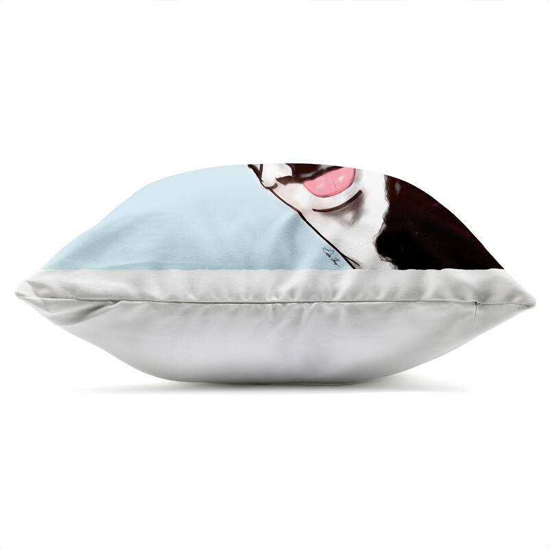 Stupell Eat The Chicken Funny Cow Printed Outdoor Throw Pillow Design by Stella Chang