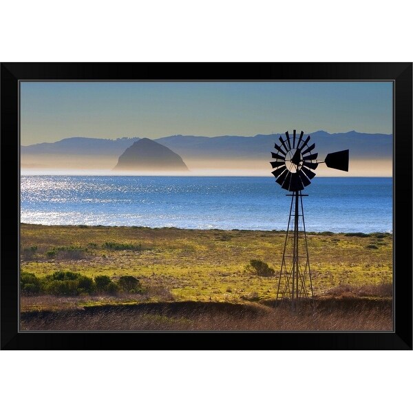 "Morro bay" Black Framed Print