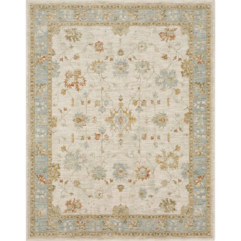 Karastan Iznik Ornamental Medallion Area Rug - 6' 7" x 9' 6" - Cream - Runner/Rectangle