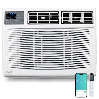 18,000 BTU Wi-Fi Enabled Window Air Conditioner with Heat and Dehumidifier