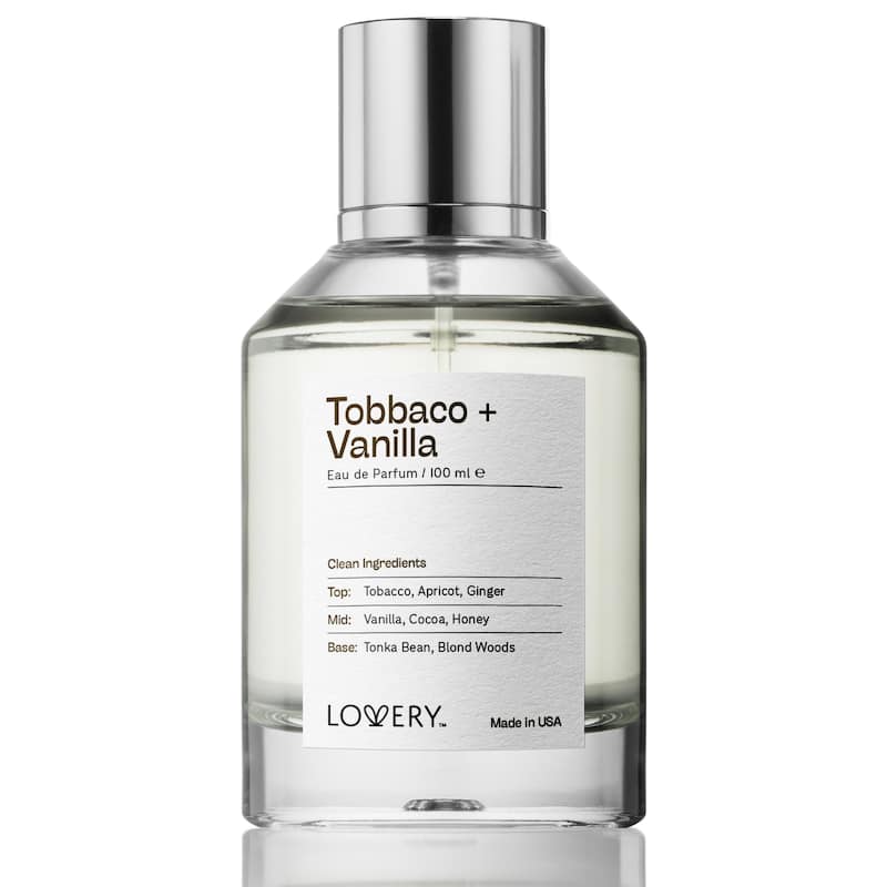 Lovery Tobacco and Vanilla Eau de Parfum, Made in USA, 3.4 oz