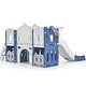 preview thumbnail 5 of 25, Kids Slide Playset Structure, Freestanding Castle Climber with Slide and Basketball Hoop, Toy Storage Organizer