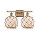 Option Brushed Brass / White / Brown