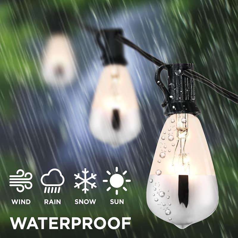 JONATHAN Y 10 ft C7 String Lights - 10-Light, Indoor/Outdoor - 10-Light