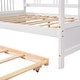 preview thumbnail 8 of 9, Versatile Full Size Wooden Daybed with Twin Size Trundle, White