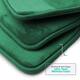 Clara Clark Ultra Soft Plush Bathroom Rug - Non-Slip, Velvet, Memory Foam Bath Mat - Set of 2