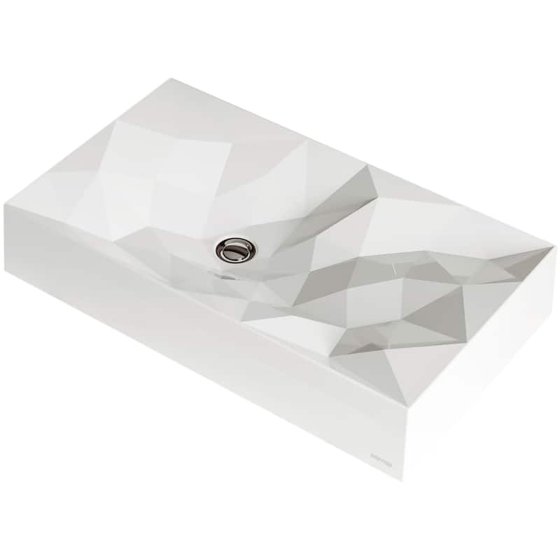 Karran USA SQS400 Sternhagen 28-1/8" Rectangular Quartz Composite - White