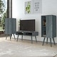 preview thumbnail 1 of 48, Carson Carrington Shorewood 3-Piece Mid Century Modern Wood Vertical Chests and TV Stand