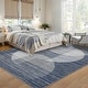 preview thumbnail 32 of 31, Garvee Washable Semicircle Geometric Stripes Area Rug