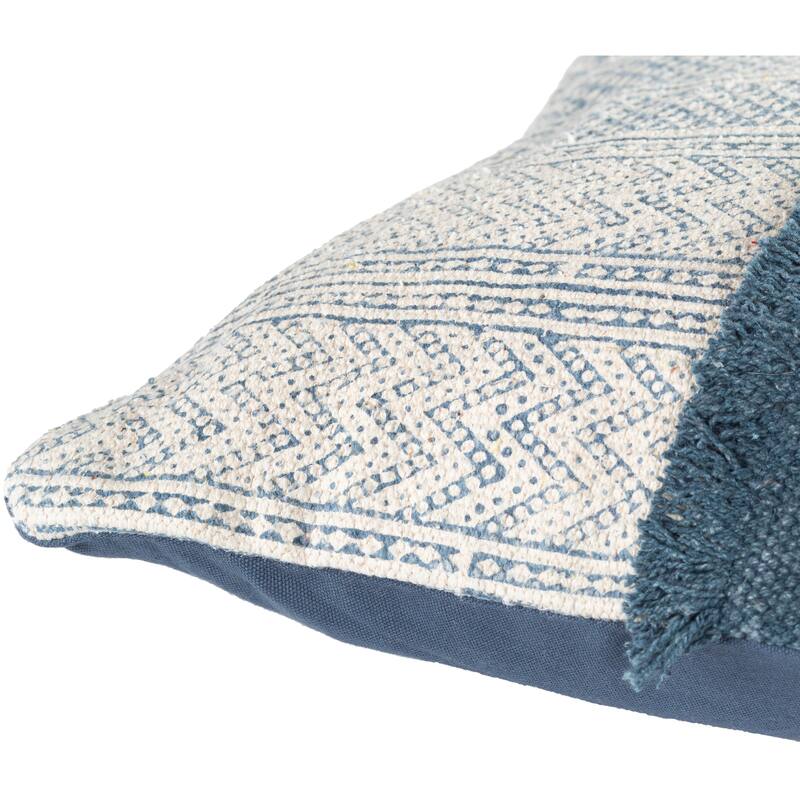 Decorative Hilton Lumbar Throw Pillow or Cover (22 X 14)