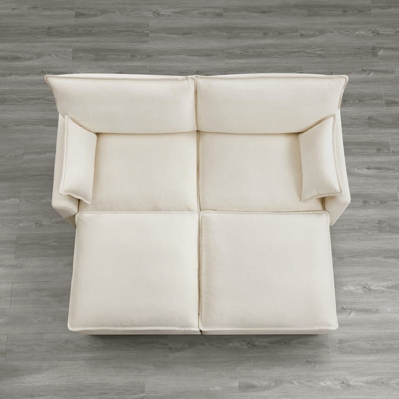 Spruce & Spring Modular Couch Oversized Sectional Sofa for Living Room