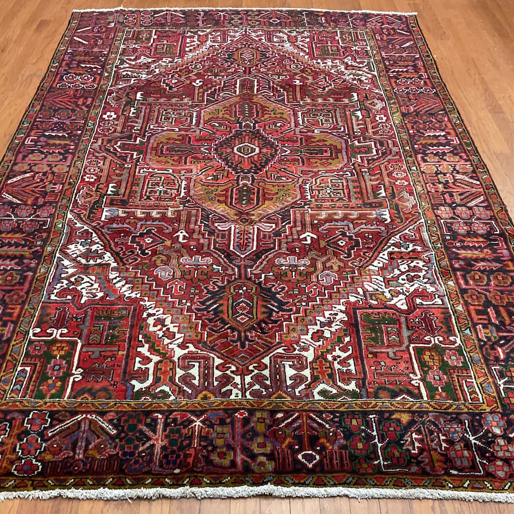 HERAT ORIENTAL Handmade Fine Heriz Rug - 6'11" x 10'4"
