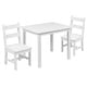 preview thumbnail 18 of 41, Kids 3 Piece Solid Hardwood Table and Chair Set for Playroom, Kitchen