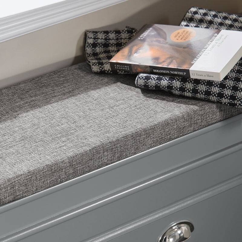 SoBuy FSR82-L-W, Hallway Shoe Bench Storage Cabinet With Flip-Drawer