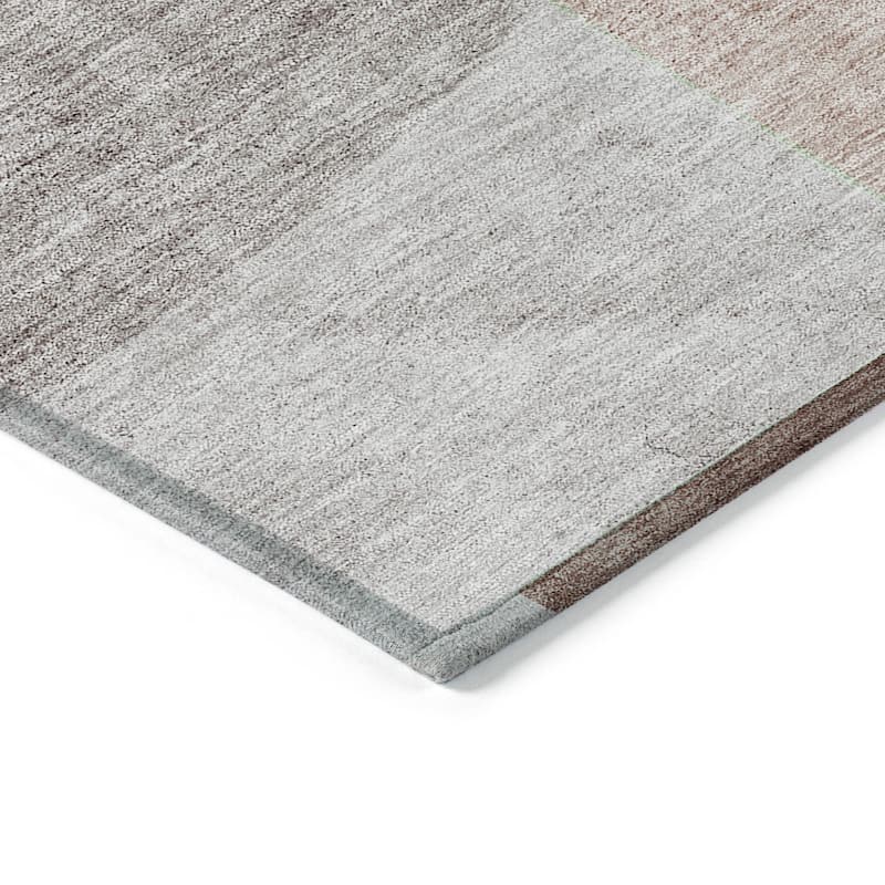 HomeRoots Geometric Transitional Rectangle Outdoor Rug