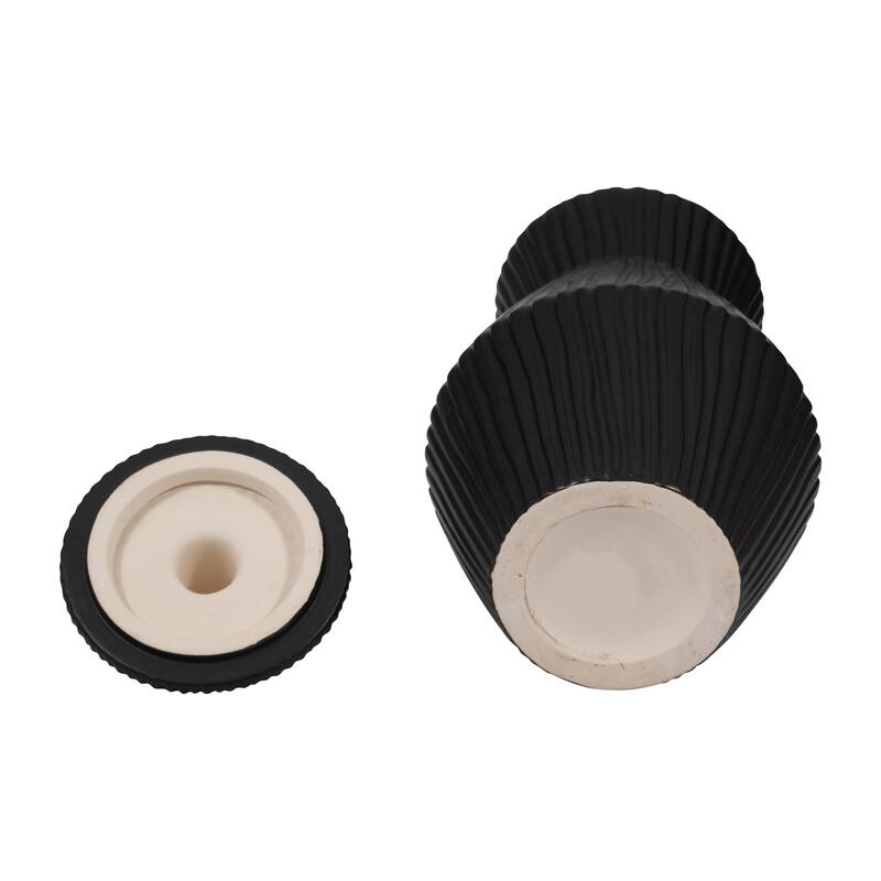 Sagebrook Home's Stoneware Vase Lidded Jar