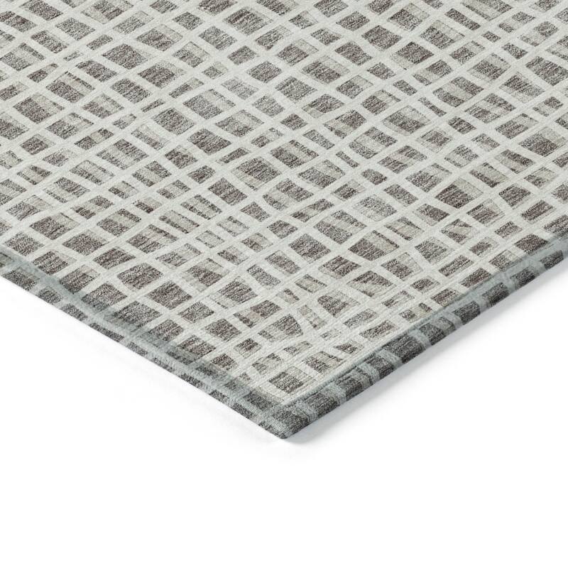 HomeRoots Striped Transitional Rectangle Outdoor Rug