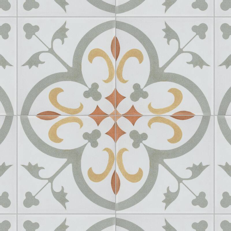 Merola Tile Revival Mini Memory 3-7/8" x 3-7/8" Ceramic Floor and Wall Tile