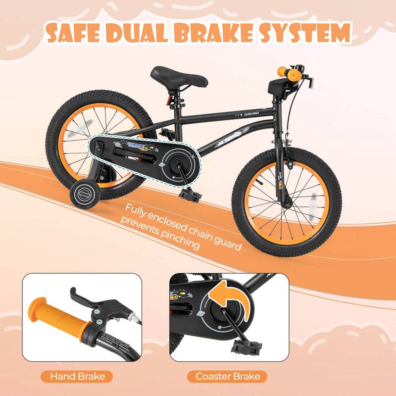 Costway 14/16/18-Inch Kid’s Bike for 4-7 Years Old with Adjustable - See Details