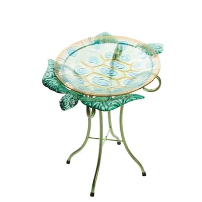 Ocean Blue Turtle Tray On Stand