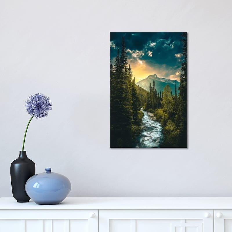 iCanvas "Where The River Flows" by Zach Doehler Canvas Print - 18x12x1.5