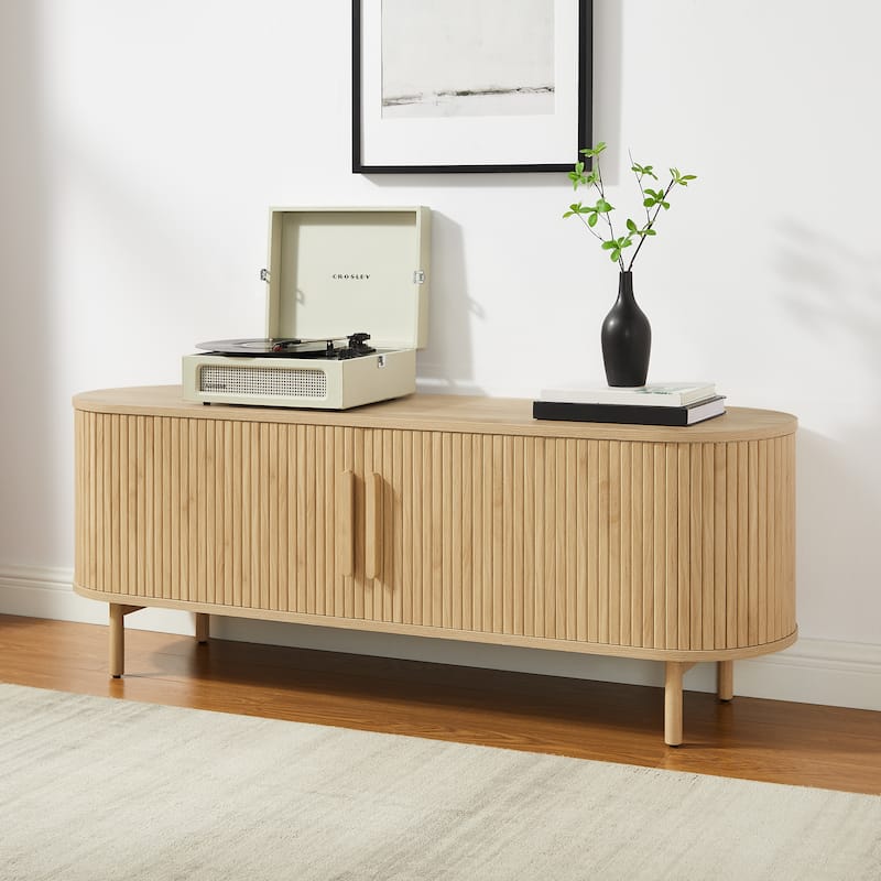 Crosley Ambrose Record Storage Media Console