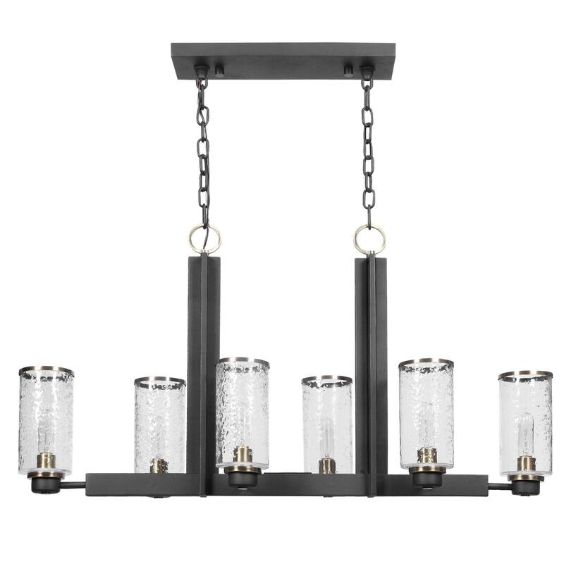 Uttermost 21333 Jarsdel 6 Light 45" Wide Linear Chandelier