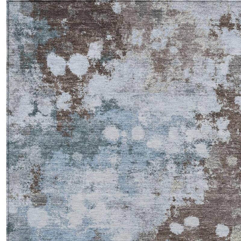 HomeRoots Abstract Transitional Rectangle Outdoor Rug