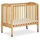 preview thumbnail 1 of 4, Dream On Me, 2 in 1 Folding Portable Crib Natural
