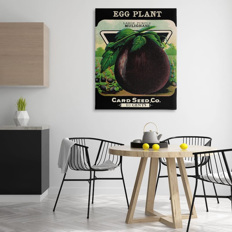 Stupell Vintage Garden Eggplant Canvas Wall Art Design By Lil' Rue