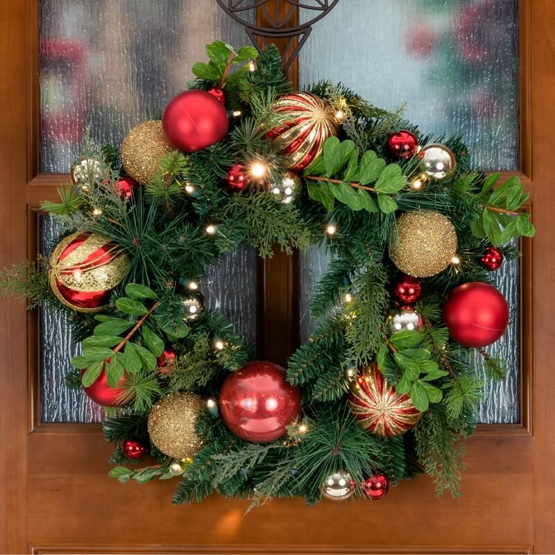 Village Lighting 24 in. Wreath - Christmas Classic