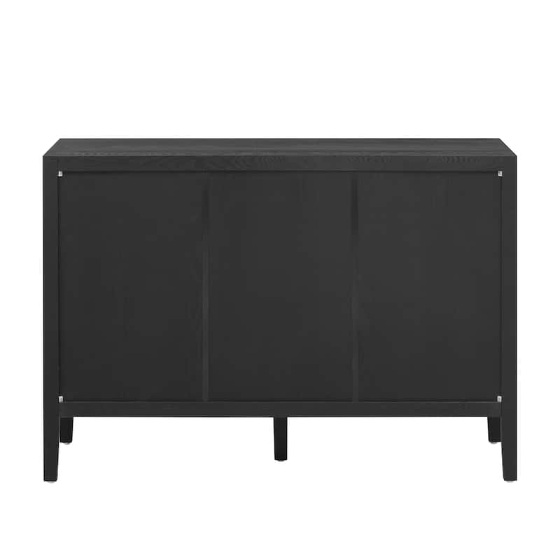 47" Vintage Style Wood Kitchen Accent Buffet Sideboard Cabinet