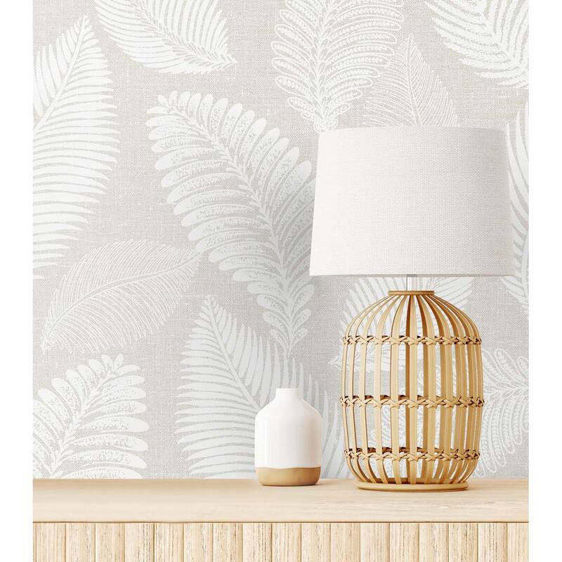 Seabrook Designs Tossed Leaves Nonwoven Unpasted Wallpaper
