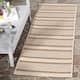 SAFAVIEH Courtyard Charmaine Indoor/ Outdoor Waterproof Area Rug - 2'3" x 14' Runner - Brown/Bone