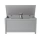 preview thumbnail 7 of 5, Grey Wooden Storage Bench Toy Chest