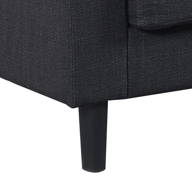 78'' Fabric L-Shaped 3-Seater Sectional Sofa with Storage Ottoman, USB Port, Cup Holders, and Magazine Bags