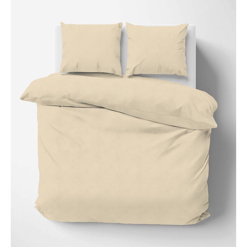 Pointehaven Flannel 180 GSM Brushed Soft Cotton Oversized Solid Duvet Sets