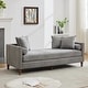 preview thumbnail 9 of 42, 75.2"Wide Upholstered Chaise Lounge with Nailheads, Sleeper Sofa Couch With 4 Throw Pillows & 2 Bolsters, Rubberwood Legs